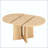 Round Extendable Dining Table with Solid Wood Frame-1091120297