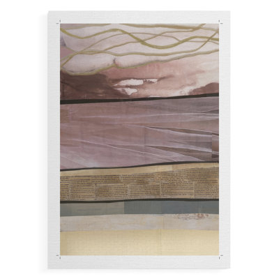 Waves of Collage I - Impression sur toile seulement - NON-CADRE