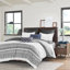 Housse de couette pour très grand lit / très grand lit, coton chenille, style, fermeture à boutons, 4 attaches d'angle, coton lavable à la machine avec chenille, imprimé, lavable à boutons et 2 taies décoratives