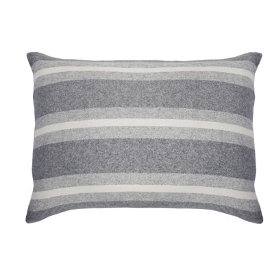 Alpine Striped Feather Reversible Throw Pillow