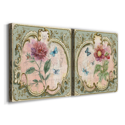 " Classical Flower I " 2 Piece Art Print