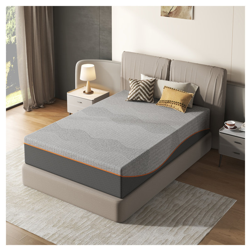 Matelas 12 po en mousse à mémoire de forme avec extrait de thé vert et infusion de charbon