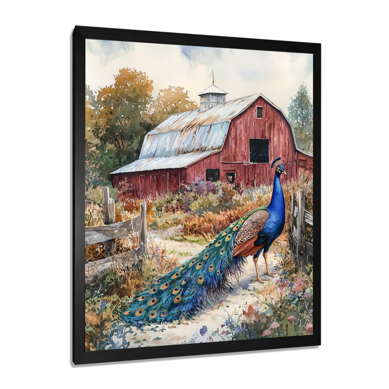 Ingleside - reproduction d'art sur toile, animaux, H 20 po x l 12 po, Picture Framed, Noir