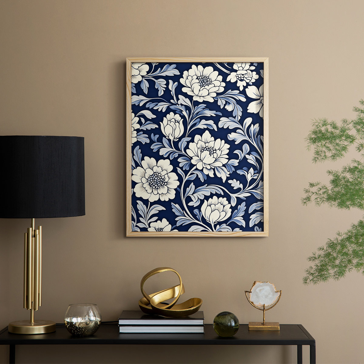 Winston Porter WM MORRIS Series DCXCII Framed Print - Solid Wood | Wayfair