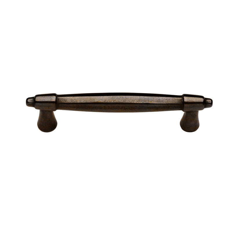 Zeppelin Bronze 4 Center to Center Bar Pull, Silicon Bronze Rust