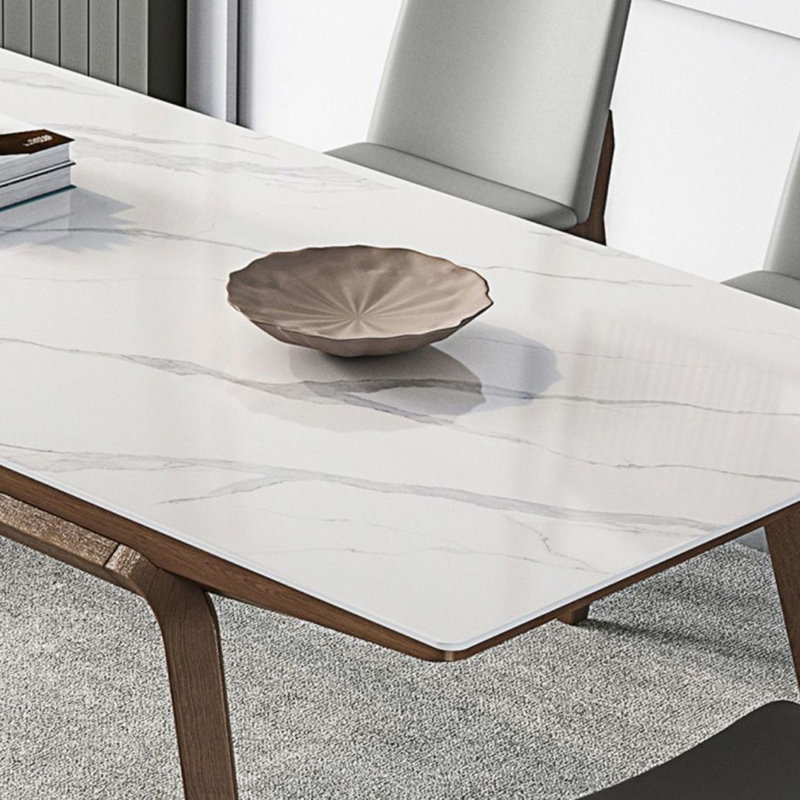 Rectangular minimalist dining table, 29.53"H x 62.99"L x 31.5"W