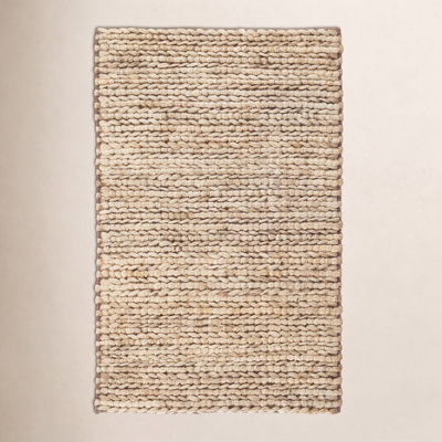 Jute Woven Natural Hand-Woven Jute Rug