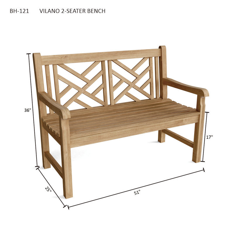 Gregory Outdoor Teak Bench