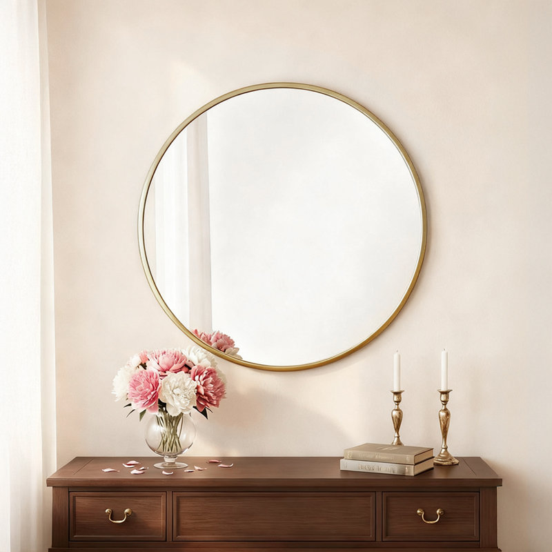 Metal Round Mirror