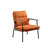 Fabric Upholstered Accent Armchair With Metal Frame And Wooden Armrests-119338414