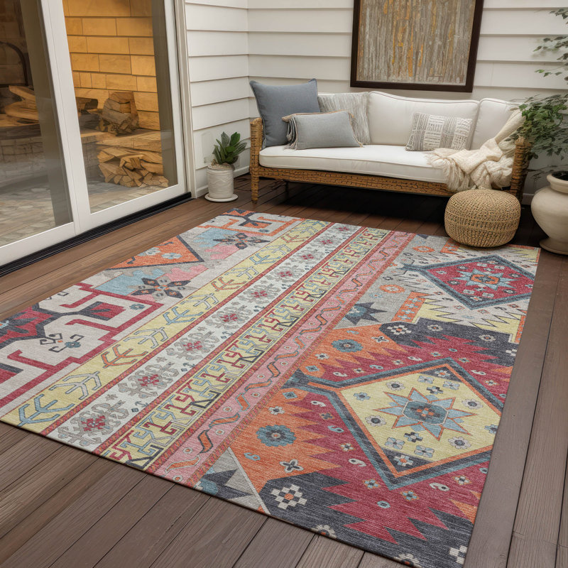Machine Washable Indoor/Outdoor Chantille ACN1015 Linen Rug, Rectangle 2'6" x 3'10"