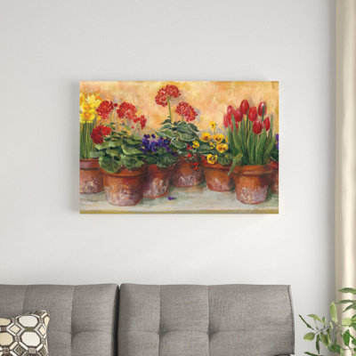 " Spring In The Greenhouse " by Carol Rowan Painting Print