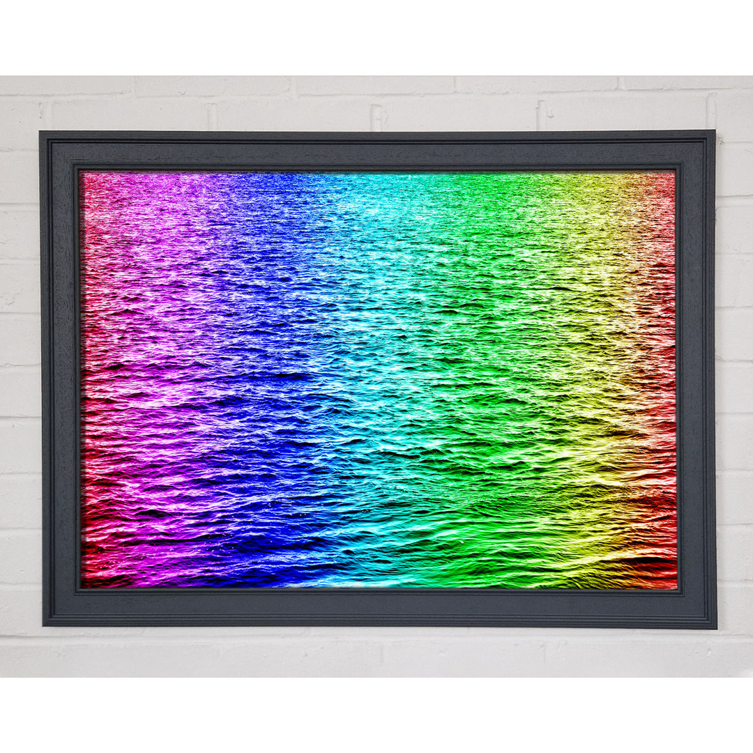 Gerahmtes Wandbild Rainbow Waters