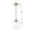Snead 1 - Light Single Globe Pendant-131116719-33591607-33591605