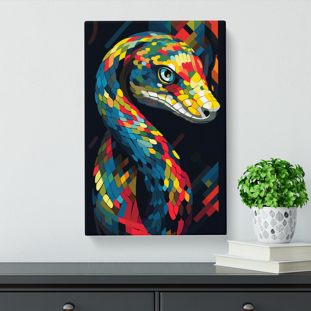 Python Constructivism - Wrapped Canvas