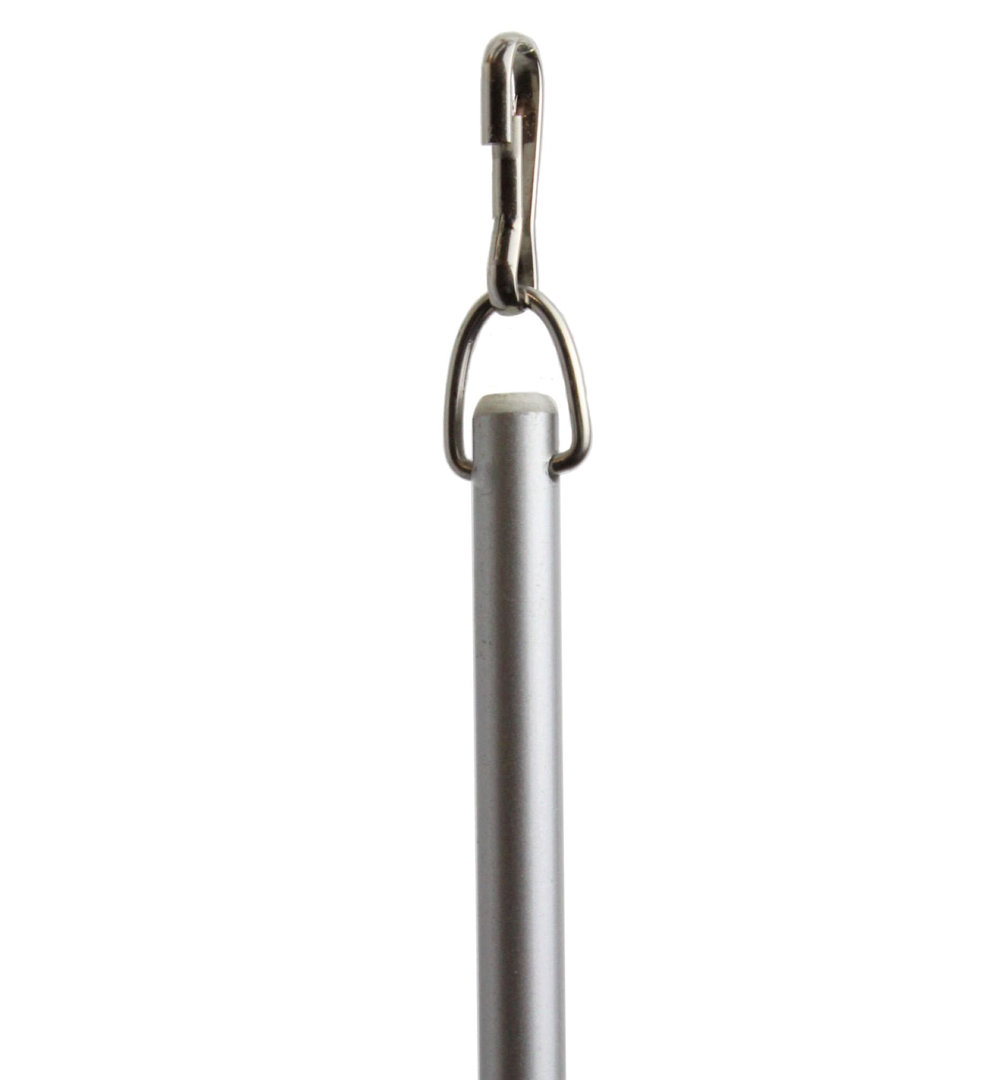 Boutin Silver Fiberglass Curtain Hardware Accessory Symple Stuff 