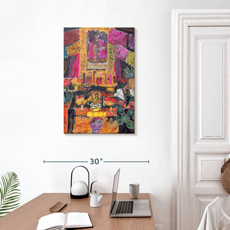 Sanctuaire Lelend Frida Kahlo, H 30 po x l 20 po