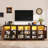 95.3“ LED Farmhouse TV Stand For Tvs Up To 85" With Power Outlets And Adjustable Shelves-163533591-148976056