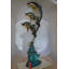 Statue de fontaine en bronze Three Dauphins