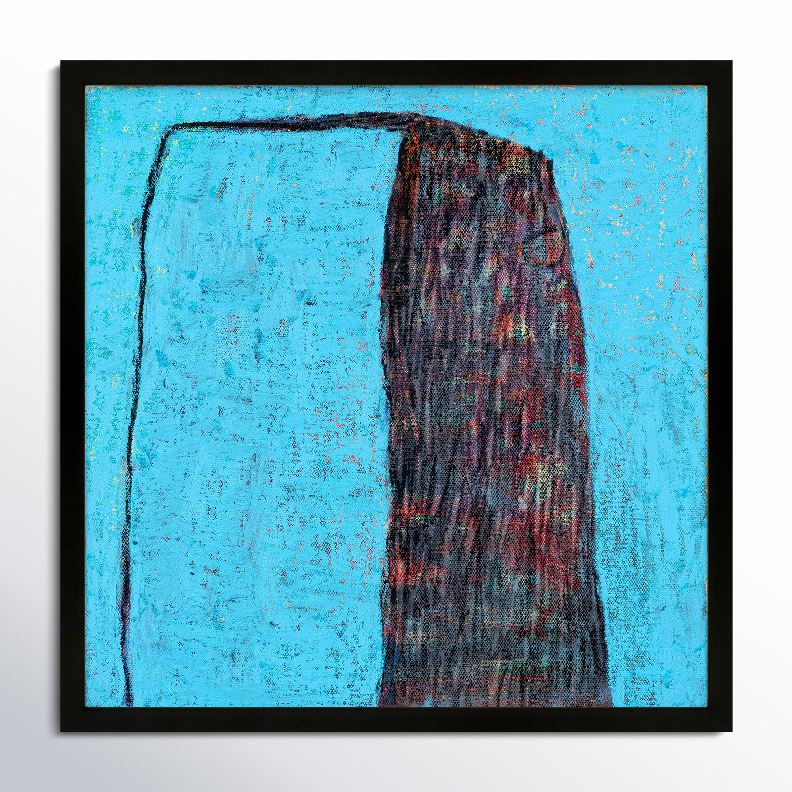Turquoise Tower by Stephanie Dennis, Black, 10" H x 10" W  x 1.25" D