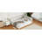 Upholstered Queen Size Platform Bed With USB Ports, Beige-1730864852