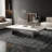 Rectangular rock slab floating coffee table-102709497-102709495