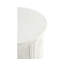 White Solid Wood End Table