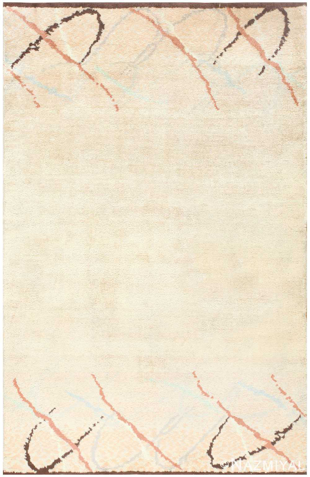 Neutral Deco Rug Nazmiyal Collection Antique Neutral Minimalist Art Deco French Rug ...