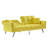 Kweon 74.41'' Wide Velvet Tufted Loveseat Sofa Bed With Metal Legs,Sleeper Sofa Couch-67860911