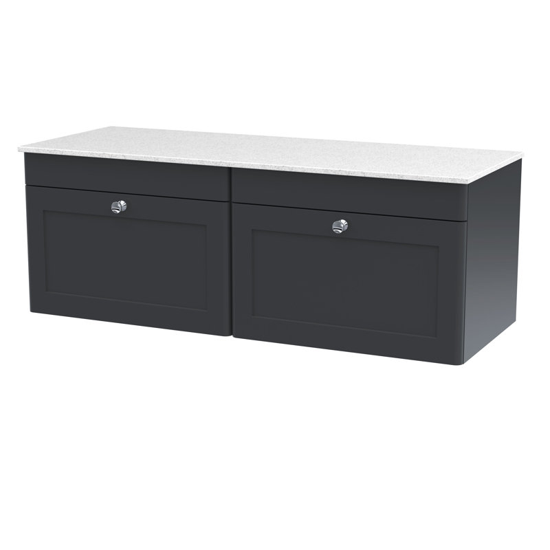 Teris Bathroom Vanity, Soft Black, 120cm W