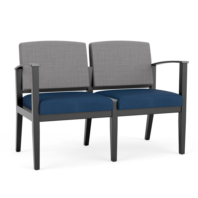 Siège tandem 2 places Amherst, Noir, Chambray gris / Patriot Plus Blue Ridge