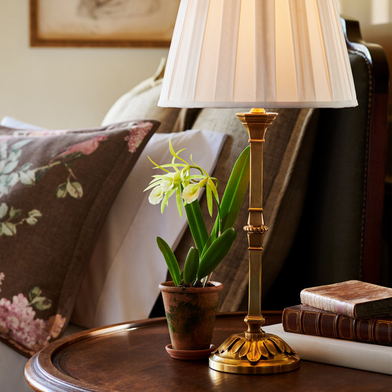 Doris Table Lamp, Butler's Silver