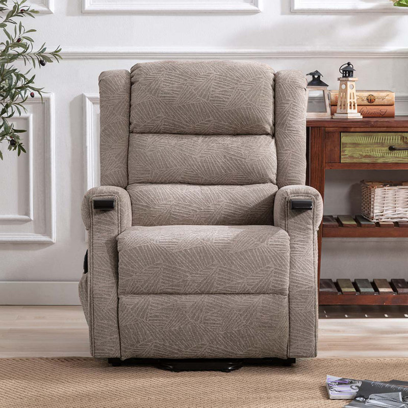 Freudberg 83cm Wide Lift Assist Standard Recliner, Mocha