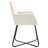 Dining Chairs Accent Arm Chair with Metal Legs for Living Room Fabric-1432079040