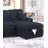 Modern Style 2Pc Convertible Sectional Pull Out Sofa Fold Down Table Cup Holder Usb Port Storage Chaise Matching Pillow Primary Living Room-1084929313