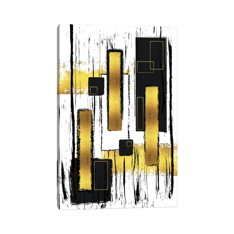 Abstract Painting L by Melanie Viola - Wrapped Canvas Painting, 20.32 cm H x 30.48 cm W