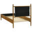Samson 46-Inch Twin Panel Platform Bed Grey And Light Brown-721022702