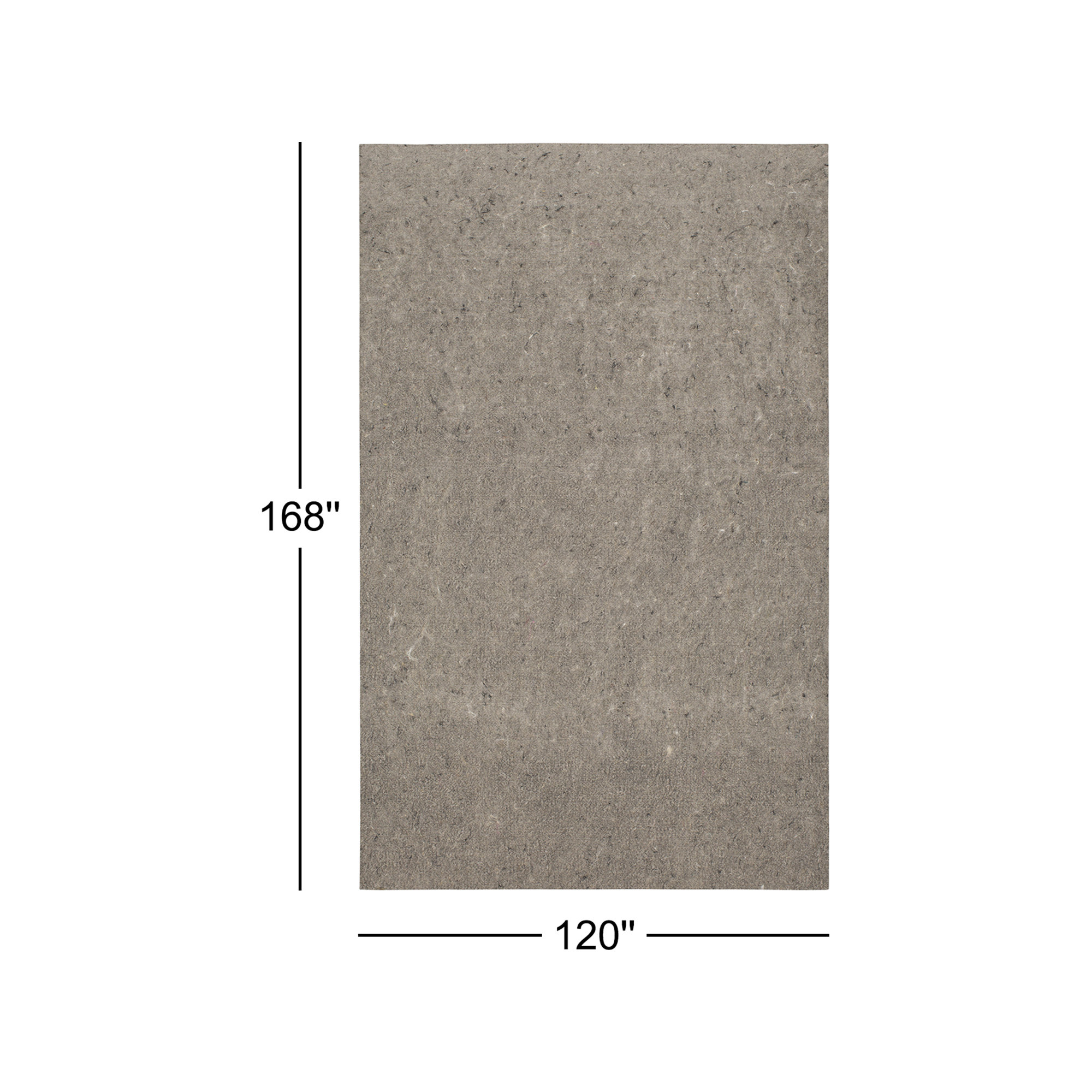 Ovilla Pet Friendly Dual Surface Non-Slip Rug Pad (0.25"), 10'W x 14'L