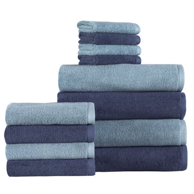 Ensemble de serviettes en coton turc 12 pièces Harnish