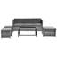 Lounge Set, Garden Furniture Set, Ratten Sofa, Seating Group, Patio Furniture, Grey-1118036565