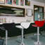 Ensemble de 2 tabourets de bar Modernes en cuir de polyuréthane à hauteur ajustable Tabourets de bar à hauteur variable-626716512