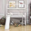 Lit mezzanine simple en bois avec glissade-1749567102