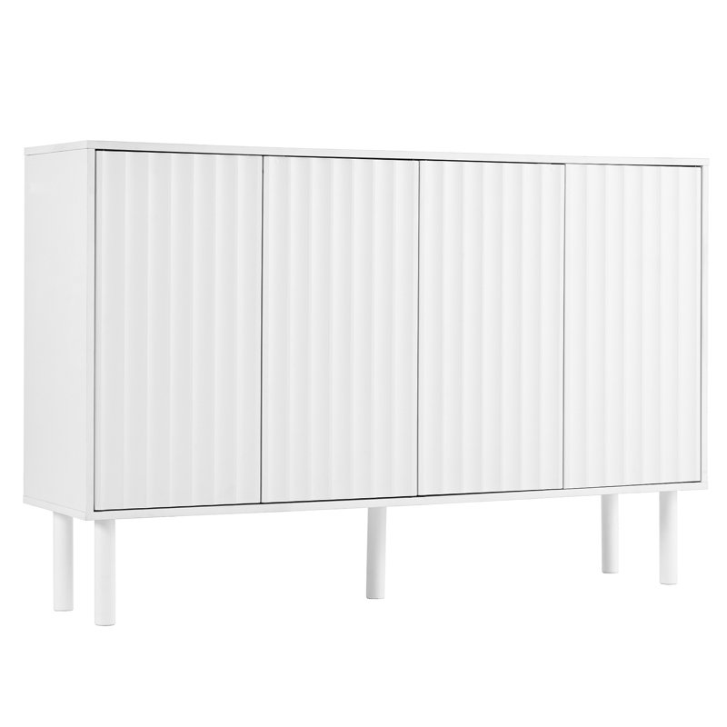 Cream Style Sideboard with Fluted Doors