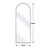 Dronfield Arch Freestanding Mirror-2109313500-2109968695