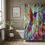 Rideau de douche 1 pièce Garden Colibri-35930399