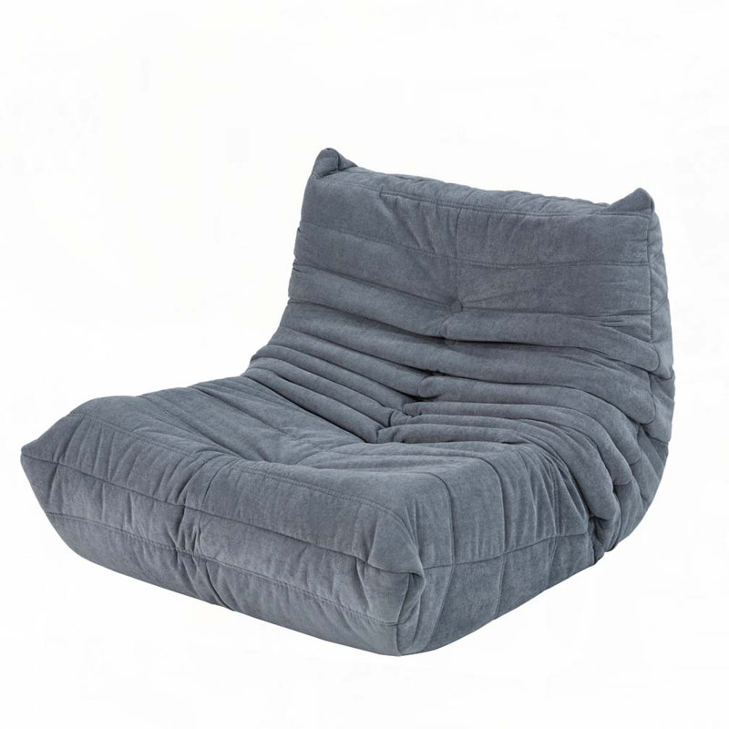 Fauteuil poire au sol, Gris uni