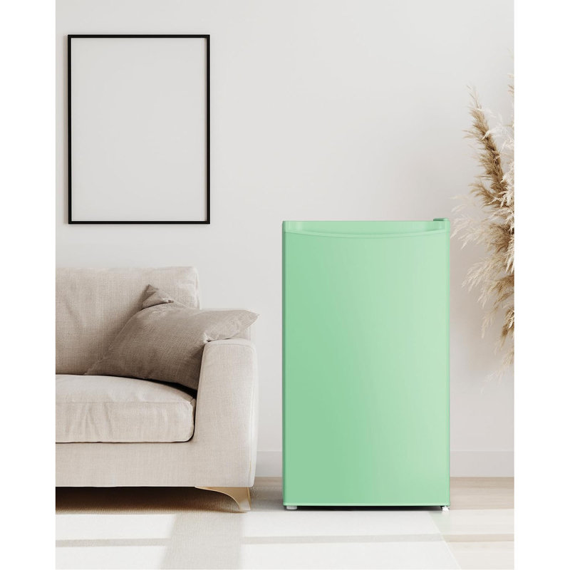 3.2 Cu.Ft Single Door Mini Fridge With Freezer – Compact Refrigerator For Dorm, Bedroom & Office, Adjustable Thermostat, Energy-Efficient Design
