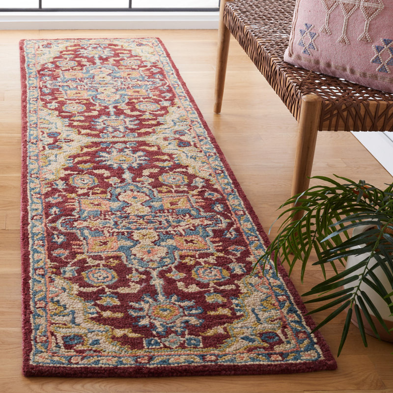 Tapis en laine touffeté à la main Vahakn, Rond 5 pi