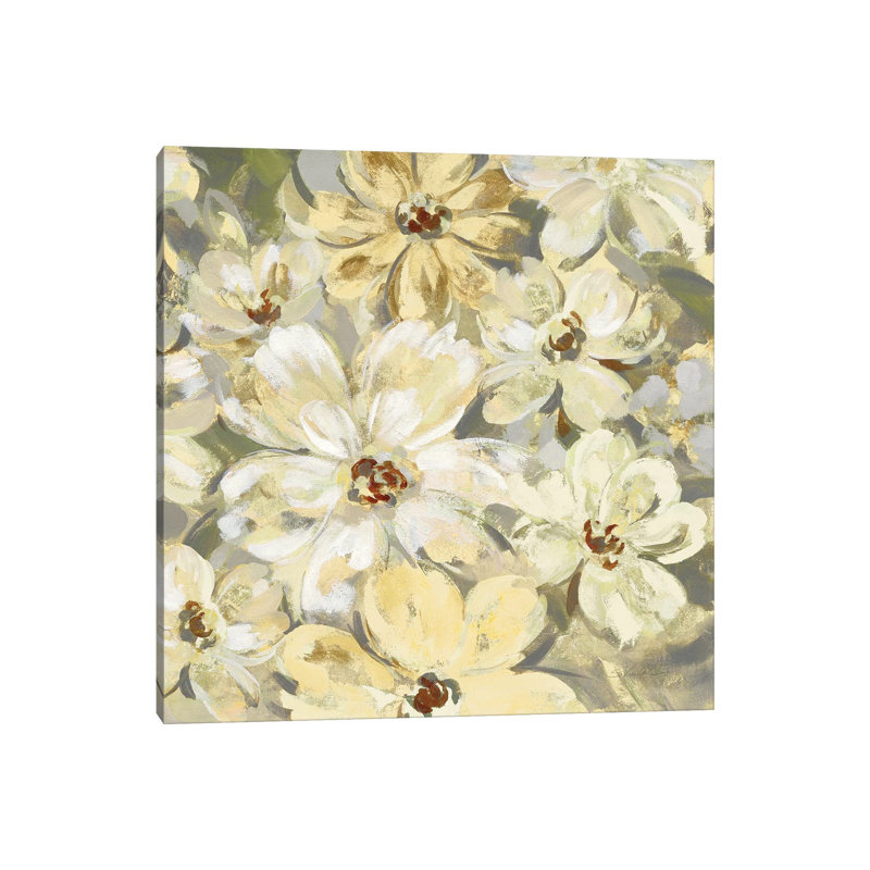 Scattered Spring Petals Neutral Crop, 30.48 cm H x 30.48 cm W