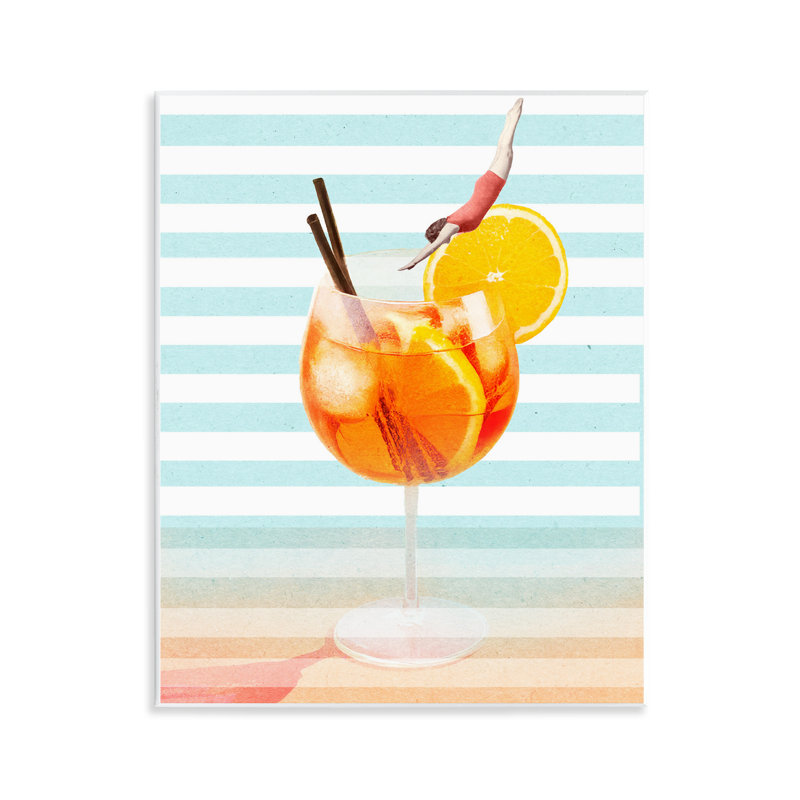 Plaque murale Spirz Cocktail Dive, design par Lil 'Rue